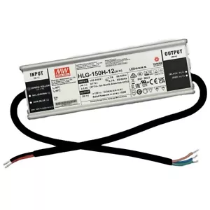 MEAN WELL HLG-150H-12 Power Supply,AC-DC,12V,12.5A,100-305V In IP67 - Imagen 1 de 9