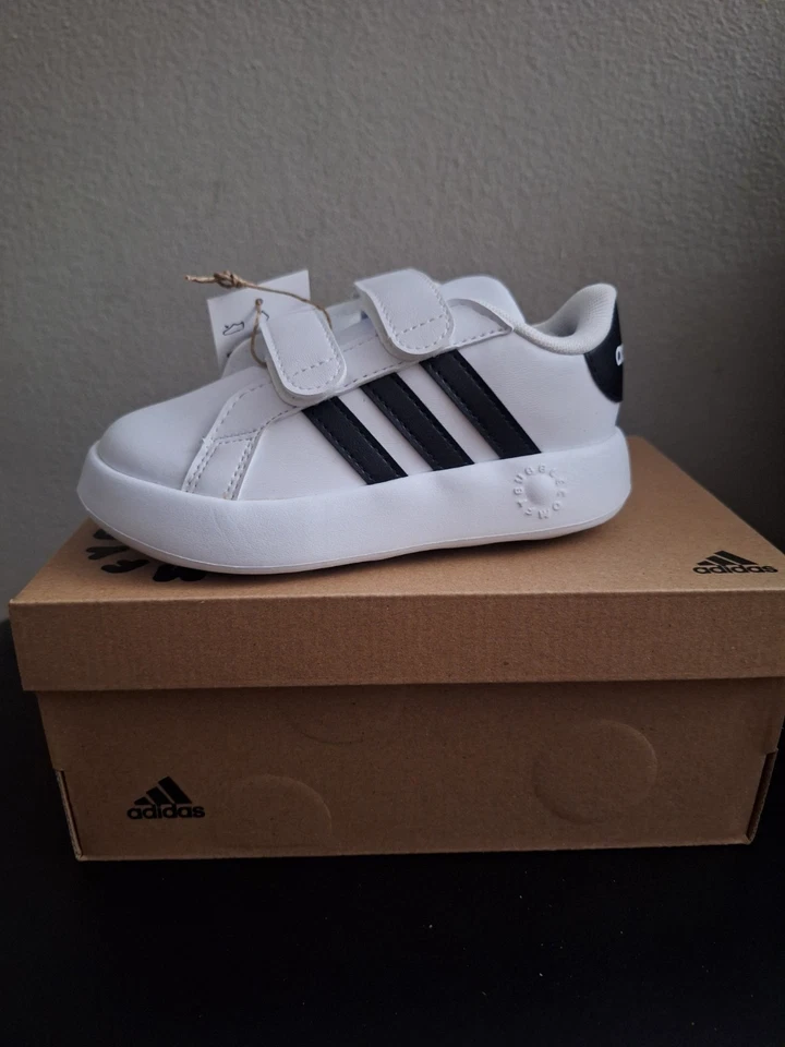 Adidas Grand Court 2.0 CF I White/Black Toddler's Sneakers Size 9k NWB ID5271