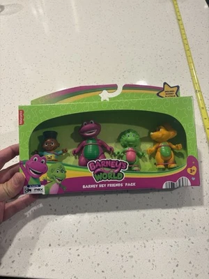 Fisher Price Barney’s World Barney Hey Friends 4 Figure Pack New in Package - Image 1 of 4
