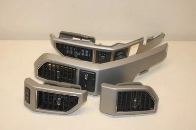 15-20 FORD F150 F-150 A/C HEAT AIR VENT DASH TRIM SET OF 4 SILVER Foto 1 de 4