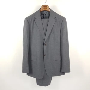 Traje Strenesse hombre talla 106 54L gris regular fit lana chaqueta pantalones - Imagen 1 de 14