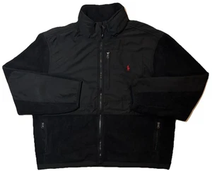 Vintage Polo Ralph Lauren Polartec Fleecejacke Herren 2XL Schwarz Denali Style - Bild 1 von 12