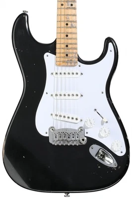 G&L Custom Shop Icon Inspired EC S-500 Electric Guitar - Aged Jet Black - Image 1 of 4