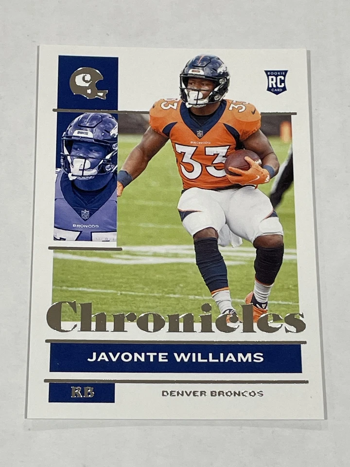 2021 Panini Chronicles Football #31 - Javonte Williams RC - Denver Broncos - Image 1 of 2