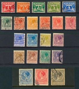 Netherlands Stamps - 1924-1930 - Used - Flying Pigeons + Wilhelmina Complete NWM - Picture 1 of 2