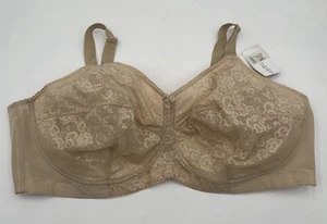 Elila 1303 Lace Wireless Soft-Cup Bra Beige Size 52C - Picture 1 of 6