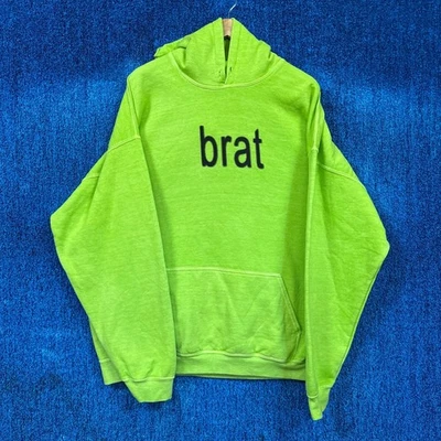 Charli-XCX Brat Album Gran Tamaño Electro-Dance Pop Sudadera con Capucha S/M Foto 1 de 4