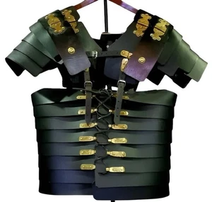 Roman Lorica Segmentata Costume Armor – Leather Replica for Reenactment & Gifts - Picture 1 of 4