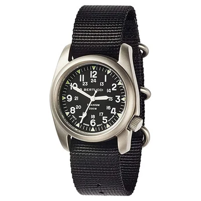 Bertucci A-2T Men's Black Dial Nylon Band Swiss Quartz Watch - Image 1 of 3
