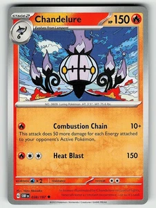 Chandelure SV03: Obsidian Flames Uncommon 038/197 Normal - Picture 1 of 2
