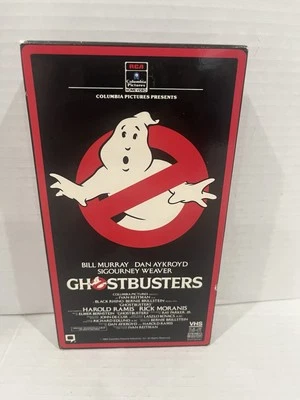 Vtg 1985 GHOSTBUSTERS RCA VHS MOVIE TAPE RED BORDER w/ Sealed Sticker No Shrink - Image 1 of 4