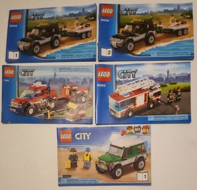LEGO City Manuals #60058 #7942 #60002 #60149 Lot of 5 Instruction Booklets