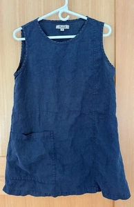 FLAX Super Cute Boxy Linen Dress S - Picture 1 of 5