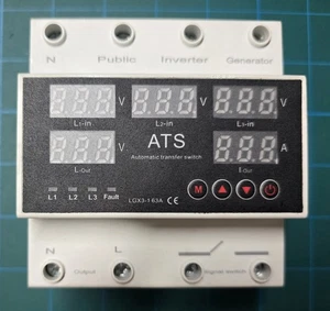 ATS LGX3-1 63A Automatic Transfer Switch Overvoltage Undervoltage Protection 63A - Picture 1 of 5
