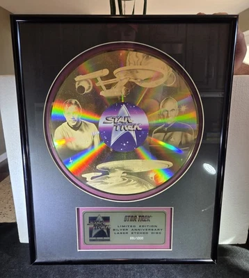 Star Trek Limited Edition Silver Anniversary -  Gold Laser Etched Disc #651/1000 - Image 1 of 4