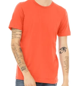 Bella + Canvas Unisex T Shirt Short-Sleeve SMALL 100% Cotton Jersey Tee 3001C - Picture 1 of 2