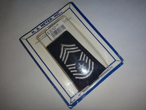 Pair Of US Air Force CHIEF MASTER SERGEANT E-9 Small Epaulets In NS MEYER Box - Picture 1 of 3