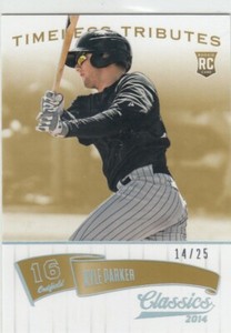 KYLE PARKER /25 CLASSICS TIMELESS TRIBUTES GOLD RC ROCKIES 2014 14 PANINI