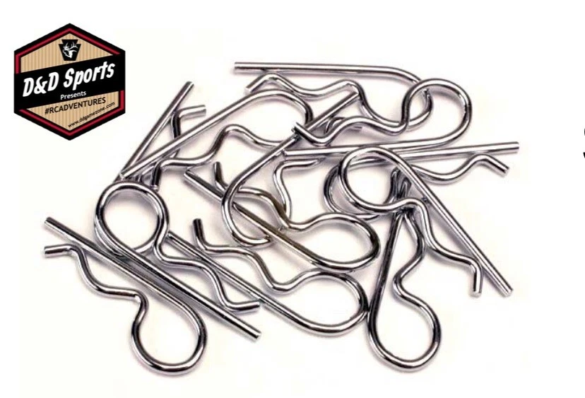 Traxxas 3934 Body Clips Maxx (12) - Silver New - Image 1 of 1