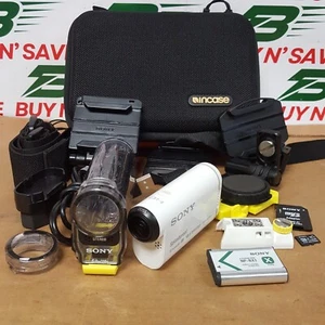 Sony HDR-AS100V HD Splashproof Action Camera w/ 16GB Card & Bttry (NoChrgr) USED - Picture 1 of 18