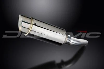 Silenciador redondo de acero inoxidable Delkevic 8" - Escape Triumph Sprint ST 955i - 98-05 Foto 1 de 3