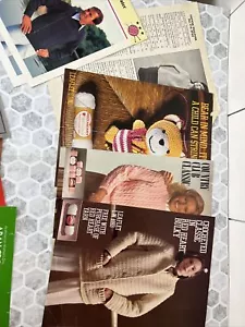 Vintage Coats & Clark/Aran/Fibre Craft Leaflets Single Page w/ Instructions - Picture 1 of 5