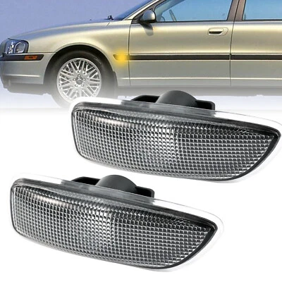 L+R Turn signal Front Side Marker Light For Volvo S60 V70 S80 XC70 XC90 No Bulbs - Image 1 of 4