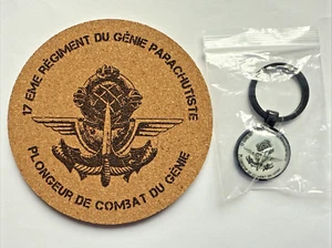 17° Rgt Génie Parachutiste, PCG Plongeur Combat Commando, en Liège + porte Clefs - Imagen 1 de 2