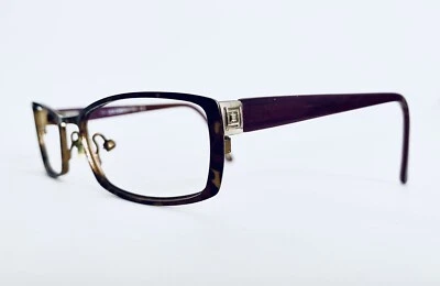 Gafas rectangulares ovaladas de metal dorado púrpura Liz Claiborne de colección L421 0EP5 49 17 135 Foto 1 de 4