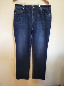 Levis 505 Jeans Straight Leg Womens Size 16M Blue Denim  - Picture 1 of 9