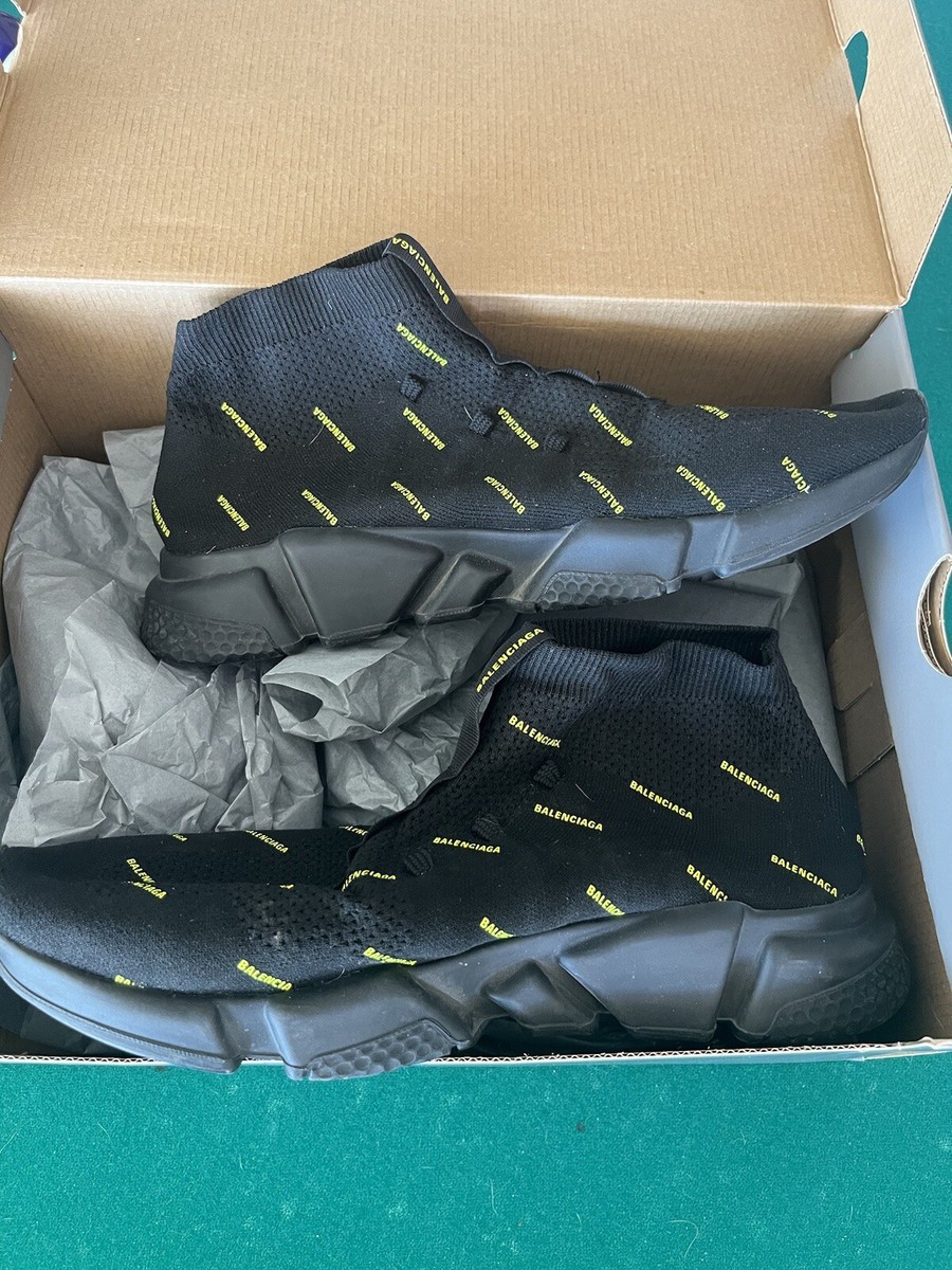 VIP【関税送料無料】希少 BALENCIAGA SPEED SNEAKERS l04168_balenciaga_black_sneake