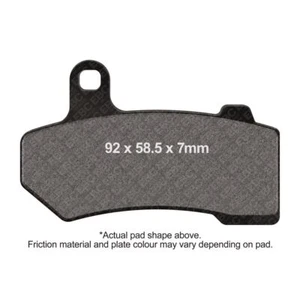 EBC HH Brake Pad Front Left Harley Touring FLTRX Road Glide Limited CVO 2022-23 - Picture 1 of 4