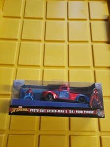 Jada Marvel Proto-Suit Spider-Man & 1941 Ford Pickup 1:32 Scale NIB - Picture 1 of 9