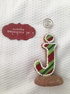 Soporte para fotos cuadrado con letra J de San Nicolás soporte para Navidad - Imagen 1 de 2