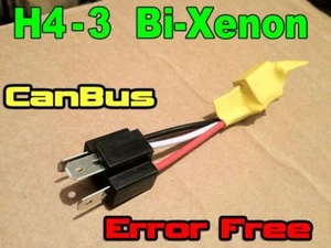 H4-3 Bi Xenon Can-Bus Error RESISTORS WARNING CANCELLER FREE Car Bulbs Harness - Picture 1 of 1