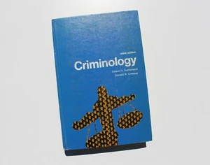 Vintage Criminology Ninth Edition Book Sutherland Cressey Police Law Enforcement - Picture 1 of 5