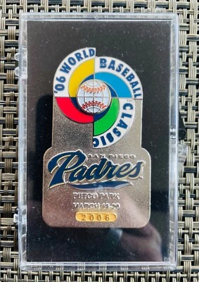 RARE! NIB WINCRAFT 2006 Inaugural World Baseball Classic HUGE Pin WBC VIP Padres - Image 1 of 4