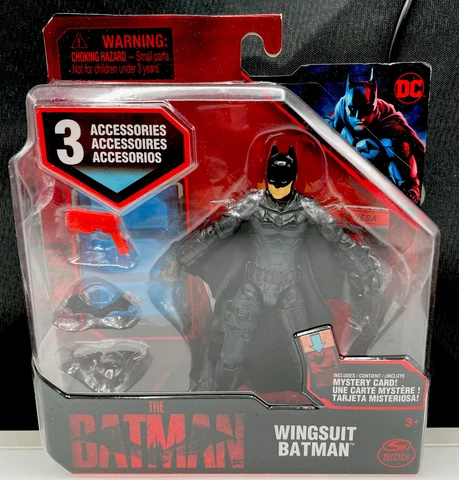 The Batman - Wingsuit Batman DC 3.75” Inch Action Figure - 3 Accessories - NEW Cover