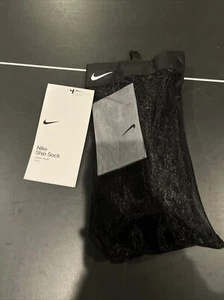 Nike Shin Guard Socks Black Size M/L Soccer - Picture 1 of 3