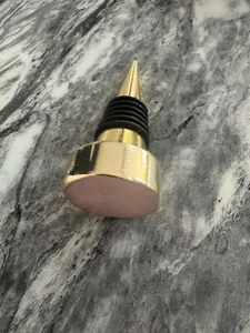 Crystal pink/gold wine bottle stopper - Picture 1 of 3
