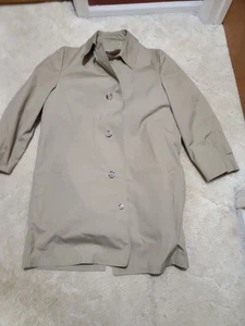 Vintage London Fog Maincoats Tan Overcoat 38 Short - Picture 1 of 9