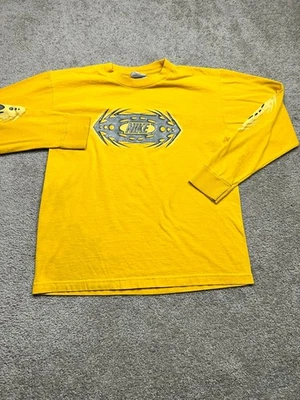 VINTAGE Nike Shirt Boys Shirt XL 18 20 Yellow Youth Long Sleeve Y2K Distressed - Image 1 of 4