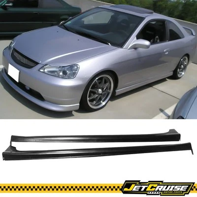 适用于 01-05 本田 Civic Type-A RS 风格侧裙加长摇杆面板 PU — 第 1/2 张图片