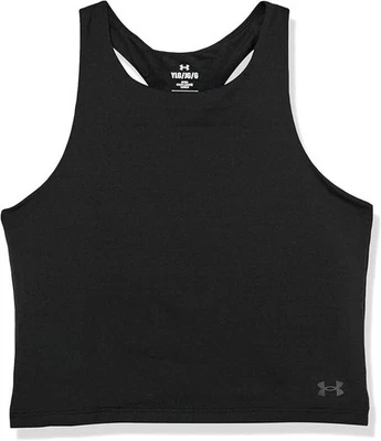 Under Armour Sports Tank Top Youth Girls Size Large Black Racerback Sports - Image 1 of 4