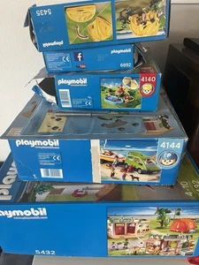 Playmobil Campingplatz 5432 4144 4140 5435 6892 Auto Boot Zelt Anhänger Pool - Bild 1 von 6