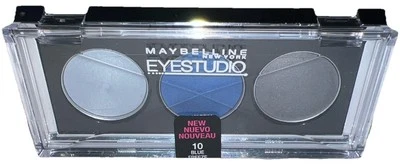 1- Maybelline EYESTUDIO #10 BLUE FREEZE (New/Sealed/Discontinued) See All Photos - Image 1 of 4