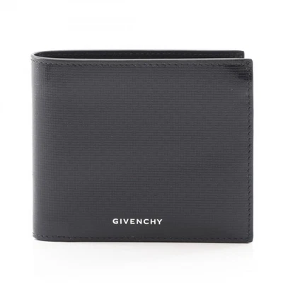 GIVENCHY Cartera Clásica 4G BK6090K1T4001 Q Cuero Negro NUEVO Hombre Logo Foto 1 de 4