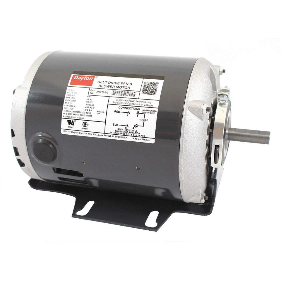 DAYTON 3K772 Motor,1/2 HP,1725 rpm,48,115V 3K772 - Image 1 of 1