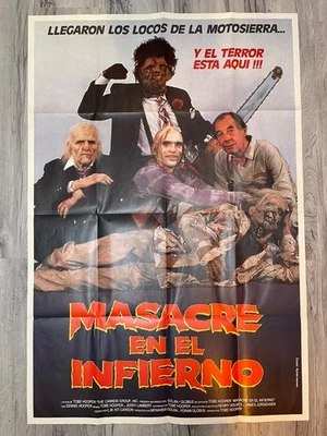 Texas Chainsaw Massacre 2 Original Movie Poster in Spanish 40x27 - Image 1 of 3