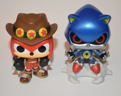 Sonic The Hedgehog Funko Mystery Minis Metal Sonic 1/12 y Treasure Knuckles 1/36 Foto 1 de 4